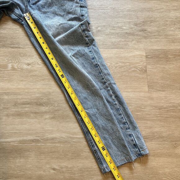 Princess Polly Asymmetric Straight Leg Jeans-Size 8 - Picture 12 of 12